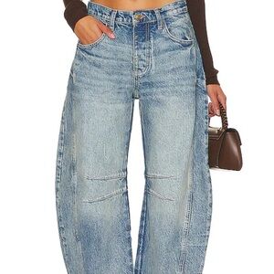 Free People barrel jeans